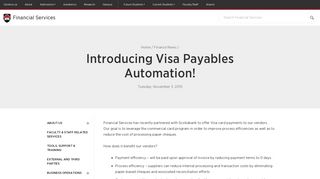 Introducing Visa Payables Automation! - Financial Services