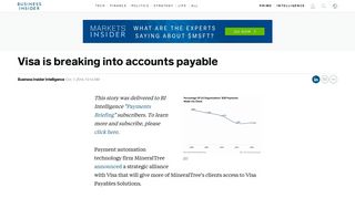Visa is breaking into accounts payable - Business Insider