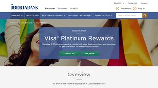 IBERIABANK | Visa Platinum Credit Card