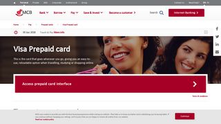 Visa Prepaid Card - MCB