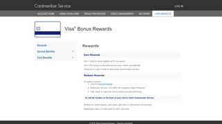 Card Benefits | Visa Bonus Rewards