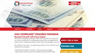 VISA SCORECARD REWARDS PROGRAM - Quantum Credit Union