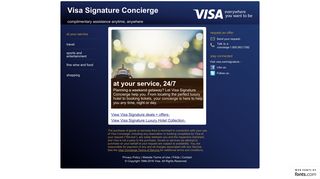 Visa Signature Concierge