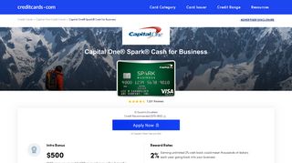Capital One® Spark® Cash for Business - Apply Online - Credit Cards