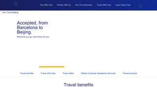 Visa Travel Benefits | Credit Cards For Travel | Visa