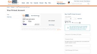 Visa® Virtual Account Gift Cards – GiftCards.com® Official Site