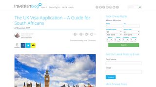 UK Visa Application in South Africa - Travelstart.co.za