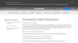 How to use Visa Checkout - Chase.com