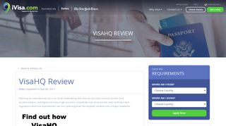 VisaHQ Review - iVisa