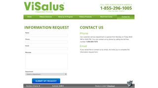 ViSalus - Buy ViSalus - Contact Us | ViSalus Canada