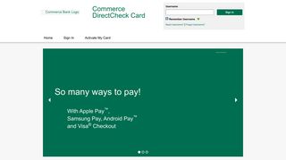 Commerce DirectCheck Card - Home Page - visaprepaidprocessing ...