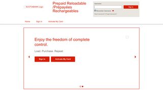 Prepaid Reloadable /Prépayées Rechargeables - Home Page