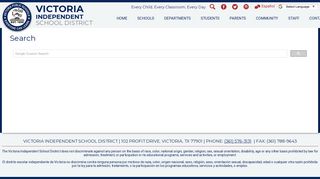 Search - Victoria Independent School District