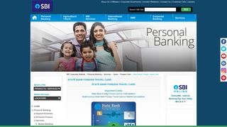State Bank Foreign Travel Card - SBI Corporate Website