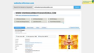 vishwakarmavivahavedika.com at WI. S.V.V.S.A.Sangam