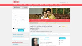 Malayalam Vishwakarma Matrimonials - No 1 Site for Malayalam ...