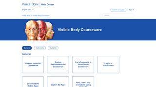 Visible Body Courseware – Visible Body
