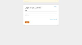 Login to DSA Online - DSA Online