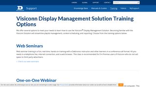 Visiconn Display Management Solution Training Options :: Daktronics