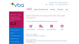 About Your Vision Benefits | VBA