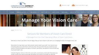 Services for members - Vision Care Direct