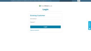 Customer Login | Vision Direct UK