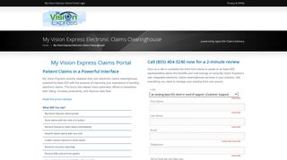 My Vision Express Electronic Claims Clearinghouse - Apex EDI Apex ...