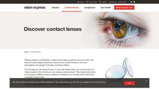 Contact Lenses | Eye Tests | Contact Lenses Online | Vision Express