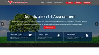 Online Evaluation - Vision India | Online Assesment | Visionjobs.in