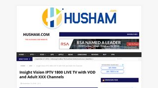 Insight Vision IPTV 1800 LIVE TV with VOD and Adult XXX Channels ...