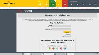 Login to MyTracker