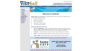 VisitCall Phone-Based Time and Attendance System