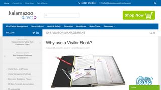 Why use a Visitor Book? | Visitor Pass Books | Visitor Registration ...