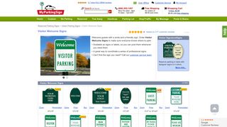 Visitor Welcome Signs - MyParkingSign