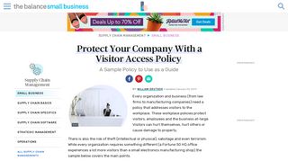 Protect Your Company With a Visitor Access Policy