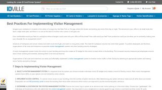 Best Practices For Implementing Visitor Management | IDville
