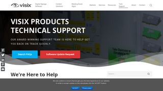 Digital Signage Software Technical Support | Visix Digital Signage