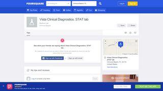 Vista Clinical Diagnostics. STAT lab - Medical Lab - Foursquare