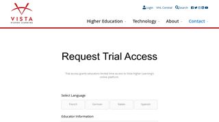 Vista Higher Learning Supersite Trial