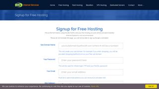 Signup for Free Hosting - Byethost