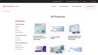 All Products | Johnson & Johnson Vision
