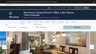 Sheraton Vistana Resort Villas, Lake Buena Vista/Orlando - Orlando ...