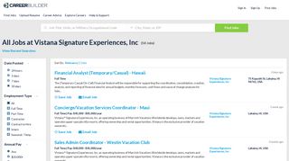 All Jobs at Vistana Signature Experiences, Inc - Apply Now ...