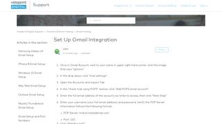 Set Up Gmail Integration – Vistaprint Digital Support