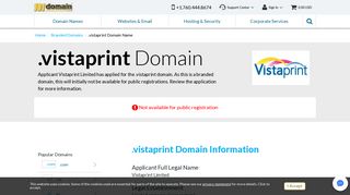 .vistaprint Domain Registration - .vistaprint Domains - Vistaprint ...