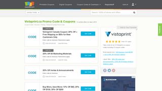 Up to 50% off Vistaprint.ca Promo Code, Coupons February, 2019