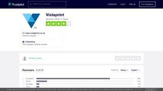 Vistaprint Reviews | Read Customer Service Reviews of ... - Trustpilot