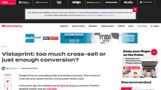 Vistaprint: too much cross-sell or just enough conversion ...