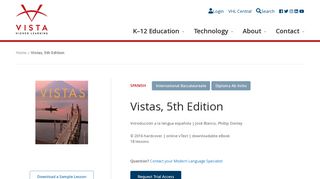 Vistas, 5th Edition - Vista Higher Learning