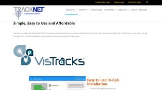 HOS / ELOG – VisTrack - TrackNet